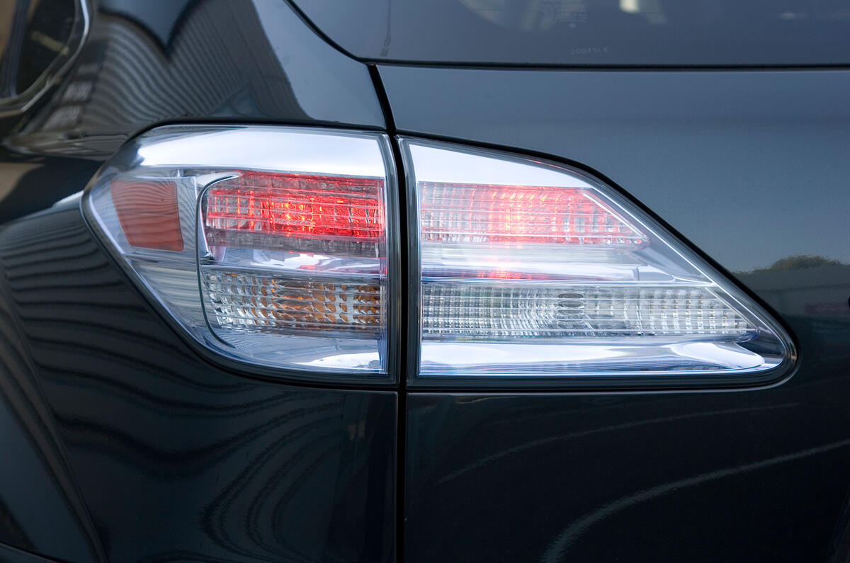 As you'd expect of a high-tech car like this, the rear lights feature LEDs Lexus RX rear lights