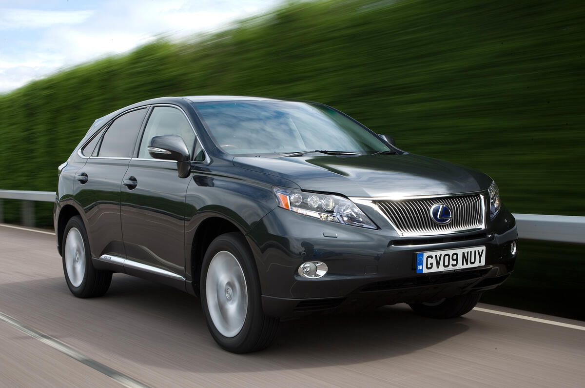 Be gentle on the throttle when pulling away and the RX moves off under electric power only Lexus RX front quarter
