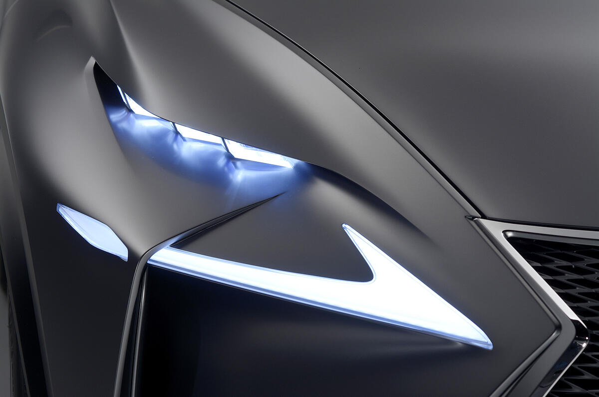 no title Dramatic Lexus LF-NX concept targets Range Rover Evoque