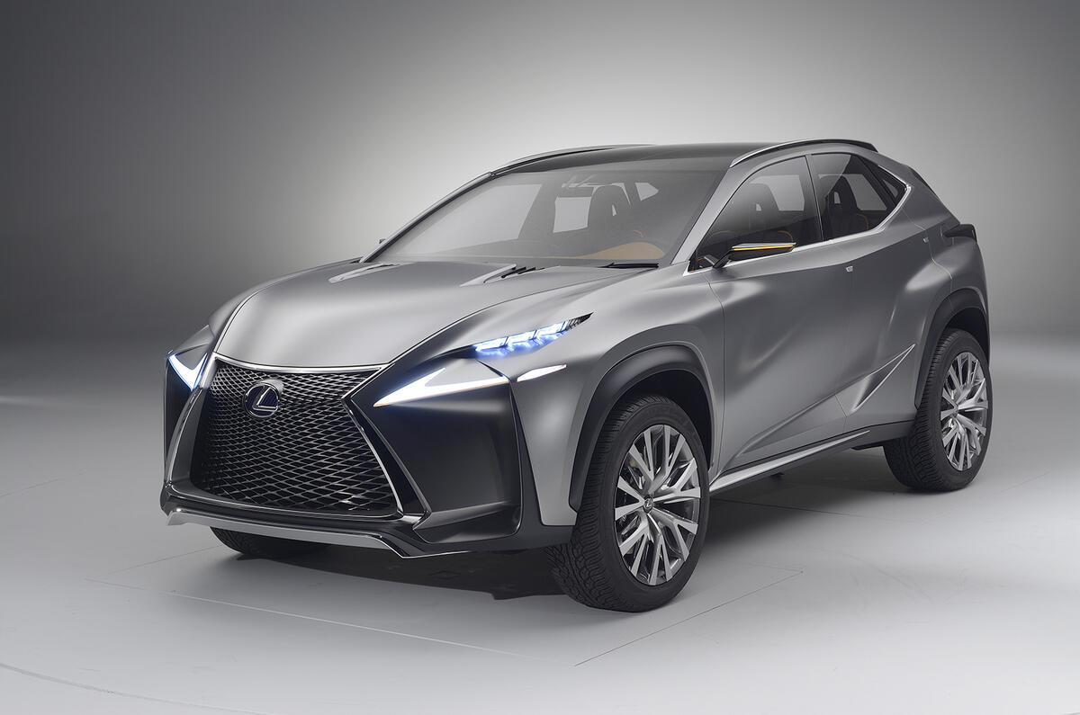 no title Dramatic Lexus LF-NX concept targets Range Rover Evoque