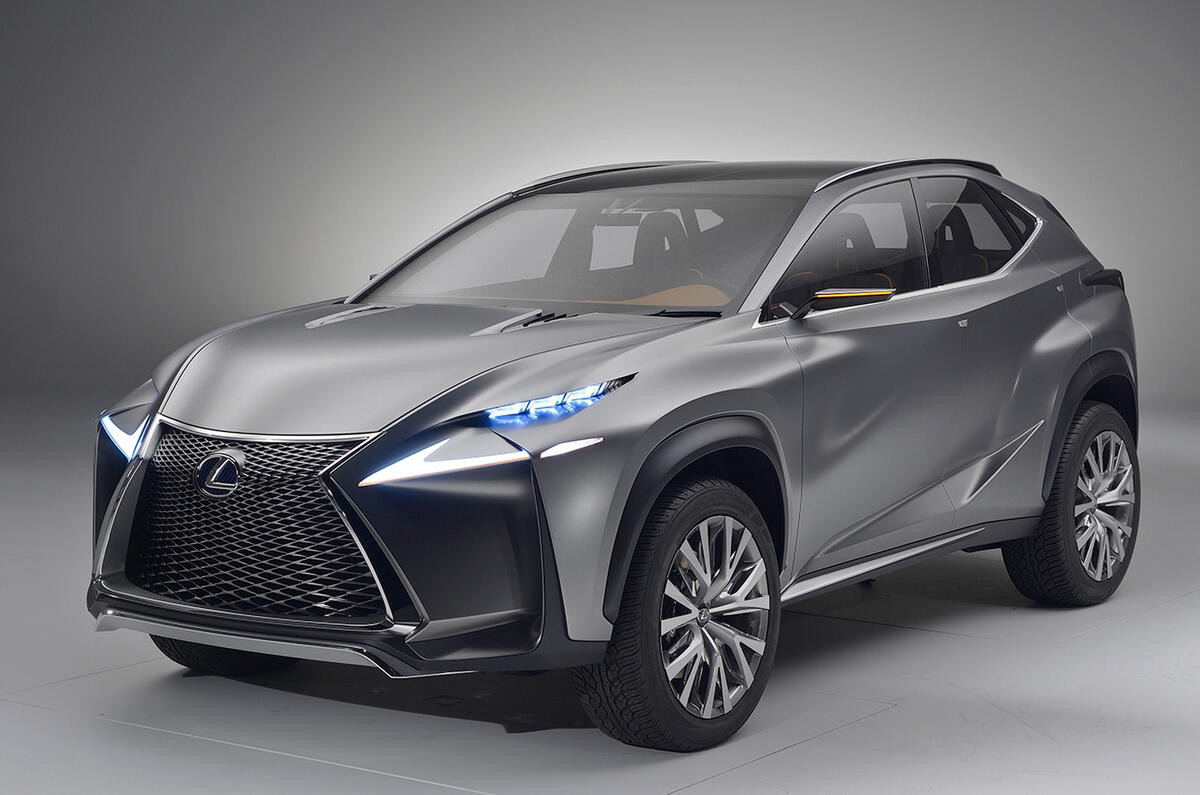 no title Dramatic Lexus LF-NX concept targets Range Rover Evoque