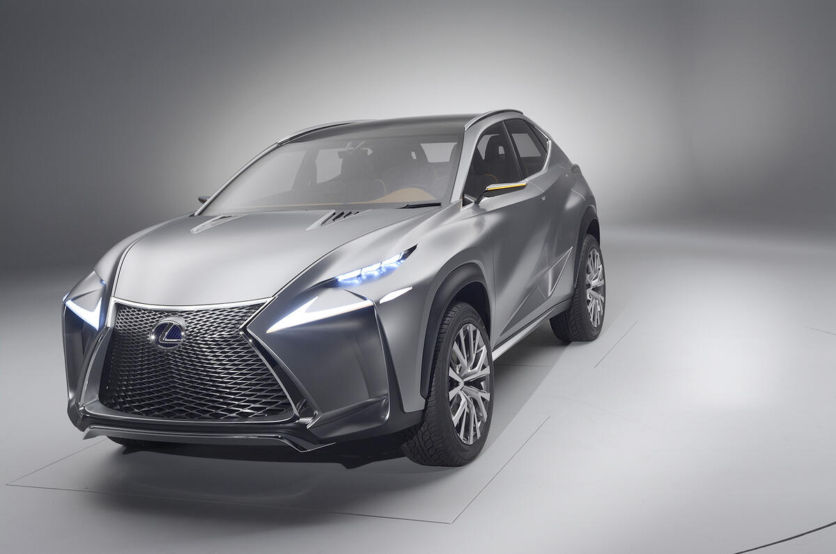 no title Dramatic Lexus LF-NX concept targets Range Rover Evoque