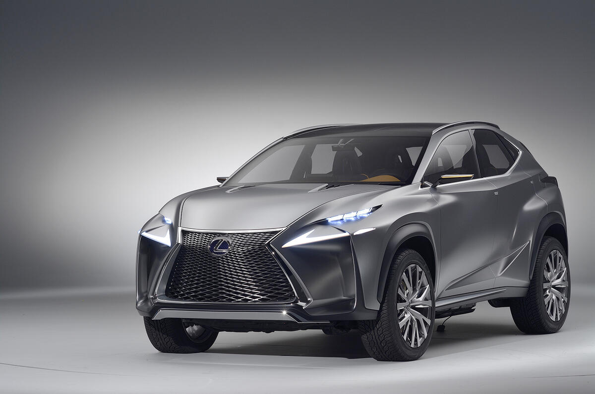 no title Dramatic Lexus LF-NX concept targets Range Rover Evoque