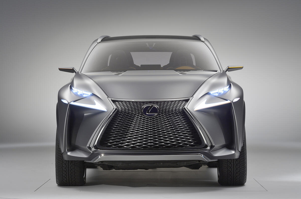 no title Dramatic Lexus LF-NX concept targets Range Rover Evoque