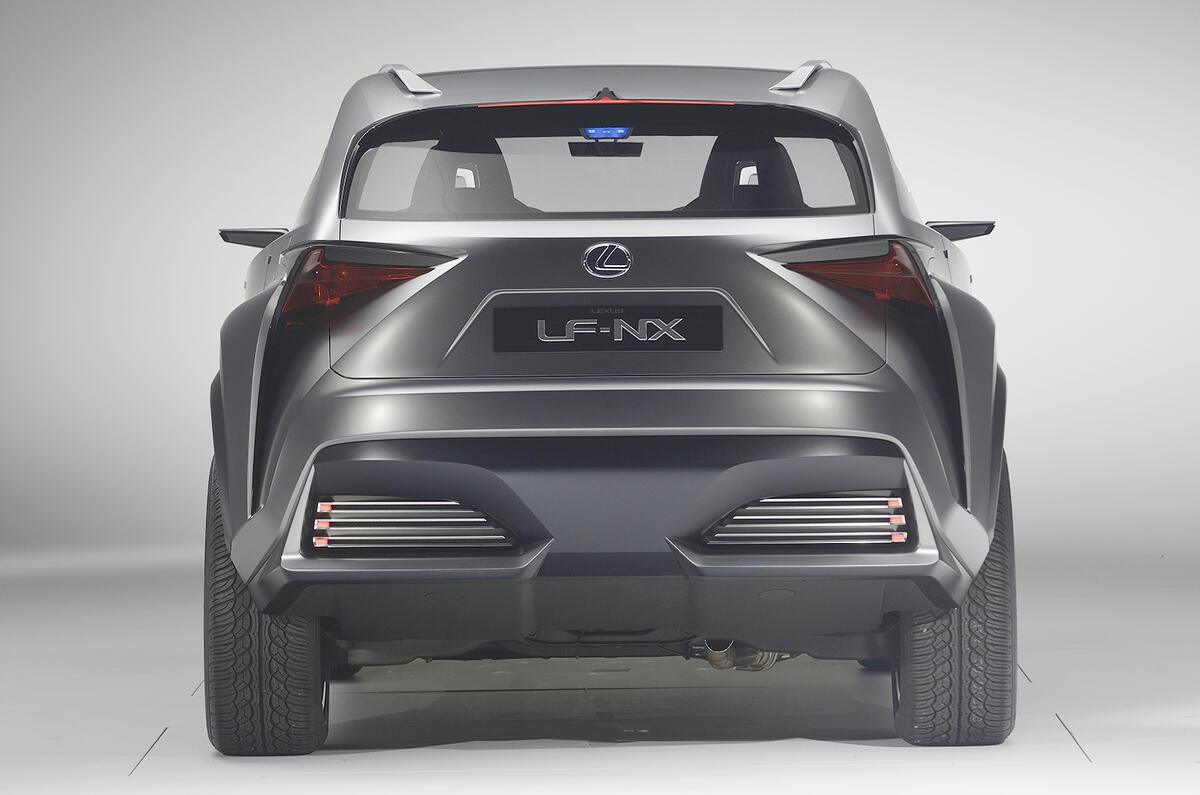 no title Dramatic Lexus LF-NX concept targets Range Rover Evoque