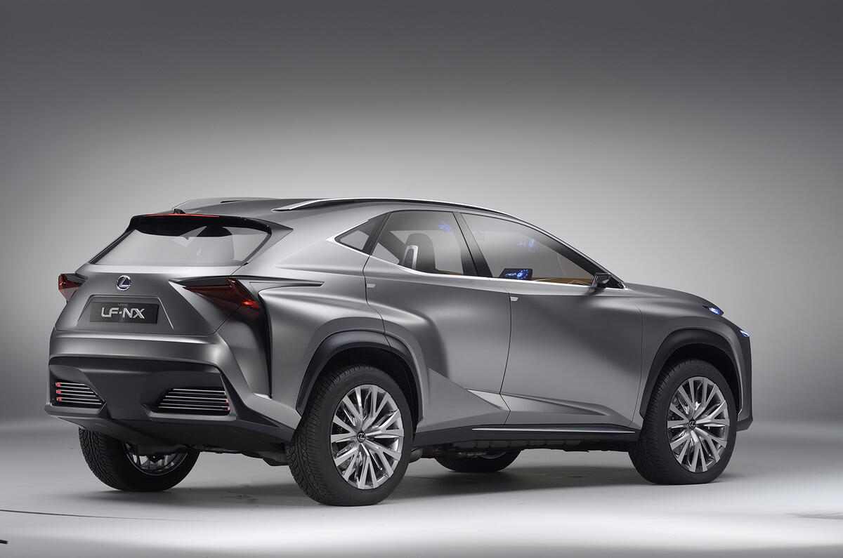 no title Dramatic Lexus LF-NX concept targets Range Rover Evoque
