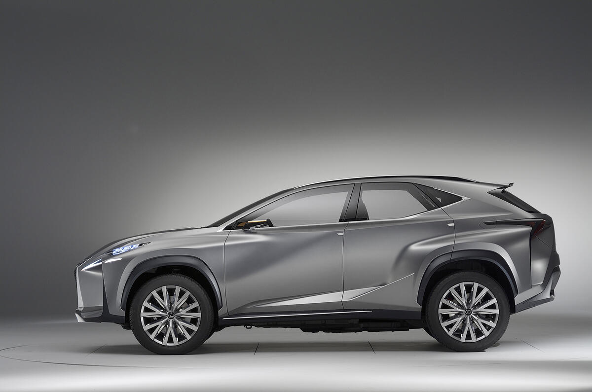no title Dramatic Lexus LF-NX concept targets Range Rover Evoque
