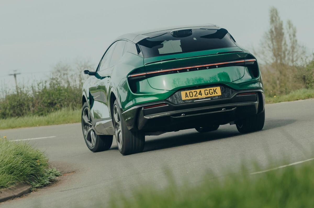 Lotus Eletre review 2025 003 rear cornering