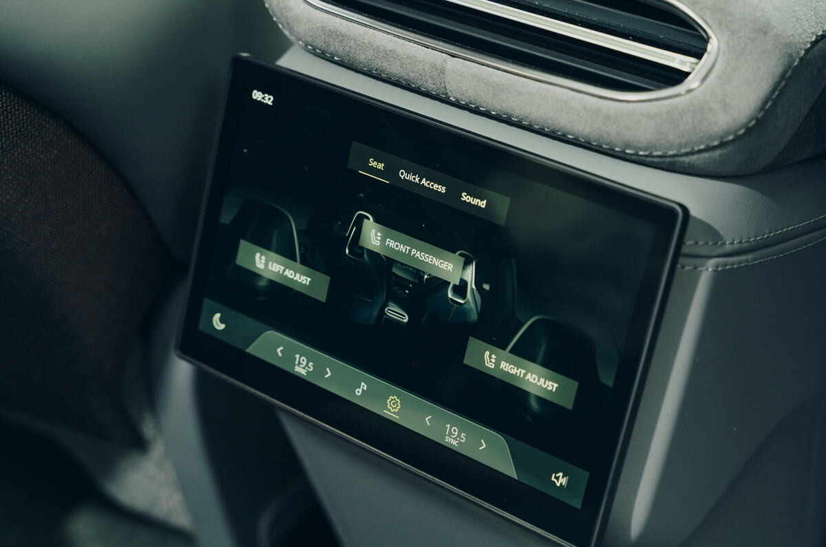 Lotus Eletre review 2025 025 passenger screen