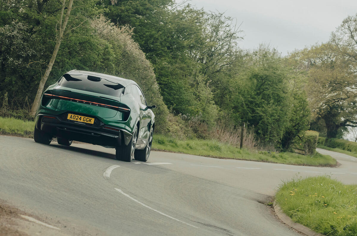 Lotus Eletre review 2025 027 rear cornering