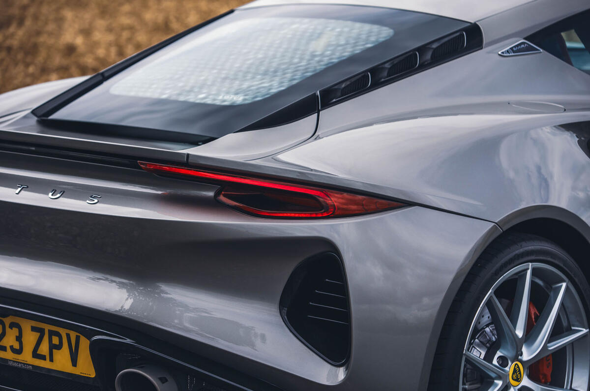lotus emira 4 cylinder 2023 review 19 rear detail lotus emira 4 cylinder 2023 review 19 rear detail