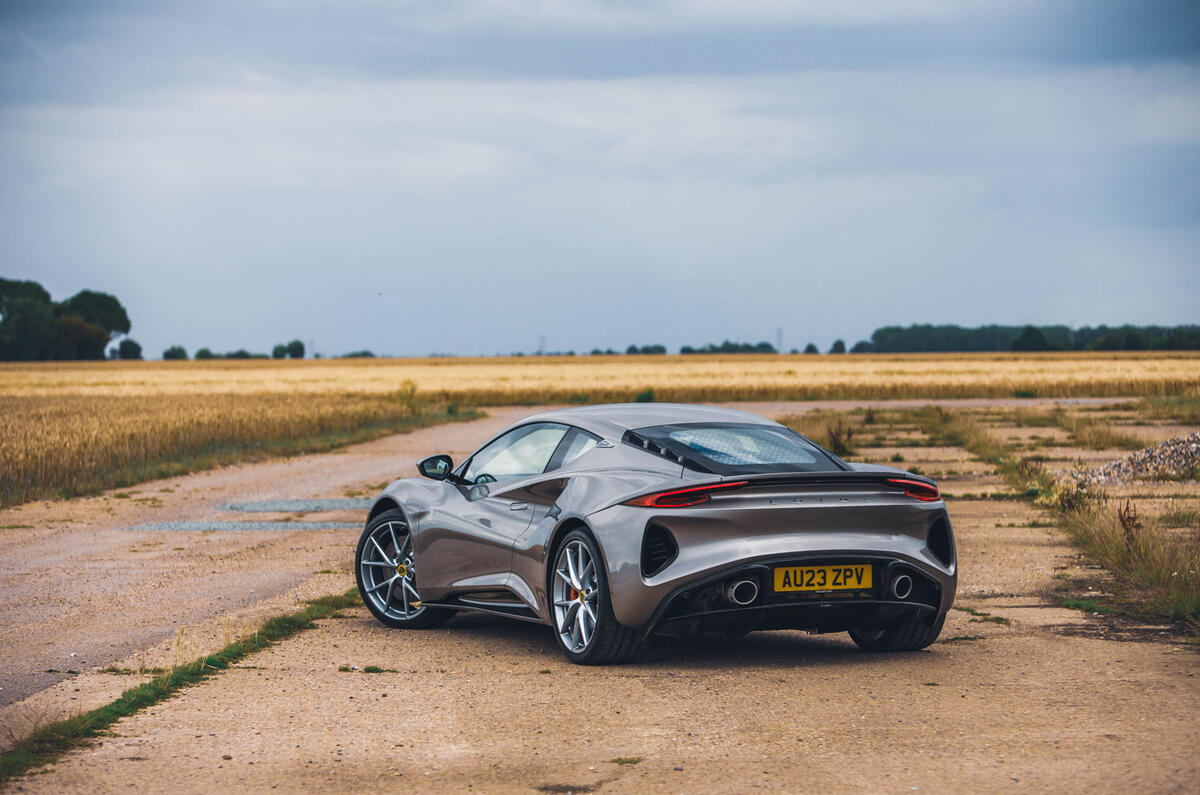 lotus emira 4 cylinder 2023 review 26 static rear lotus emira 4 cylinder 2023 review 26 static rear