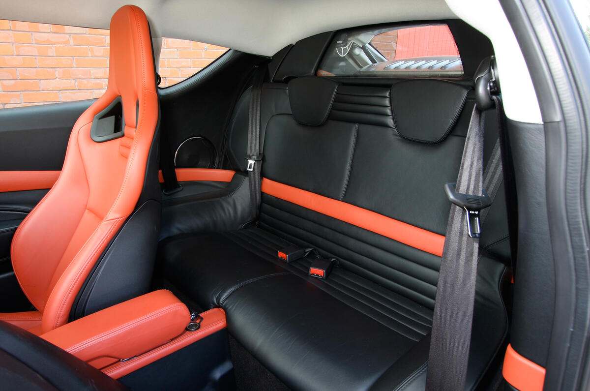 Rear is for adults in emergencies and for children who aren’t afraid of the dark Lotus Evora rear seats