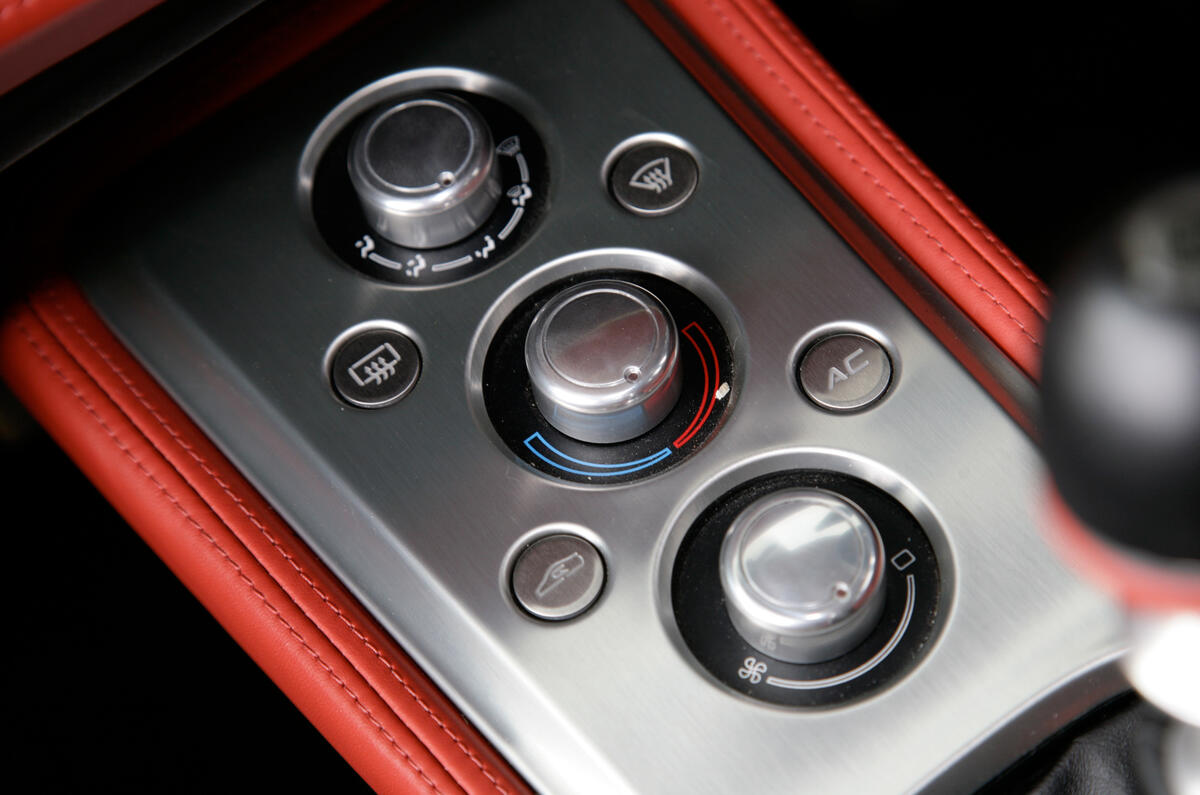 Centre stack ventilation controls are a highlight in both form and function Lotus Evora automatic gearbox