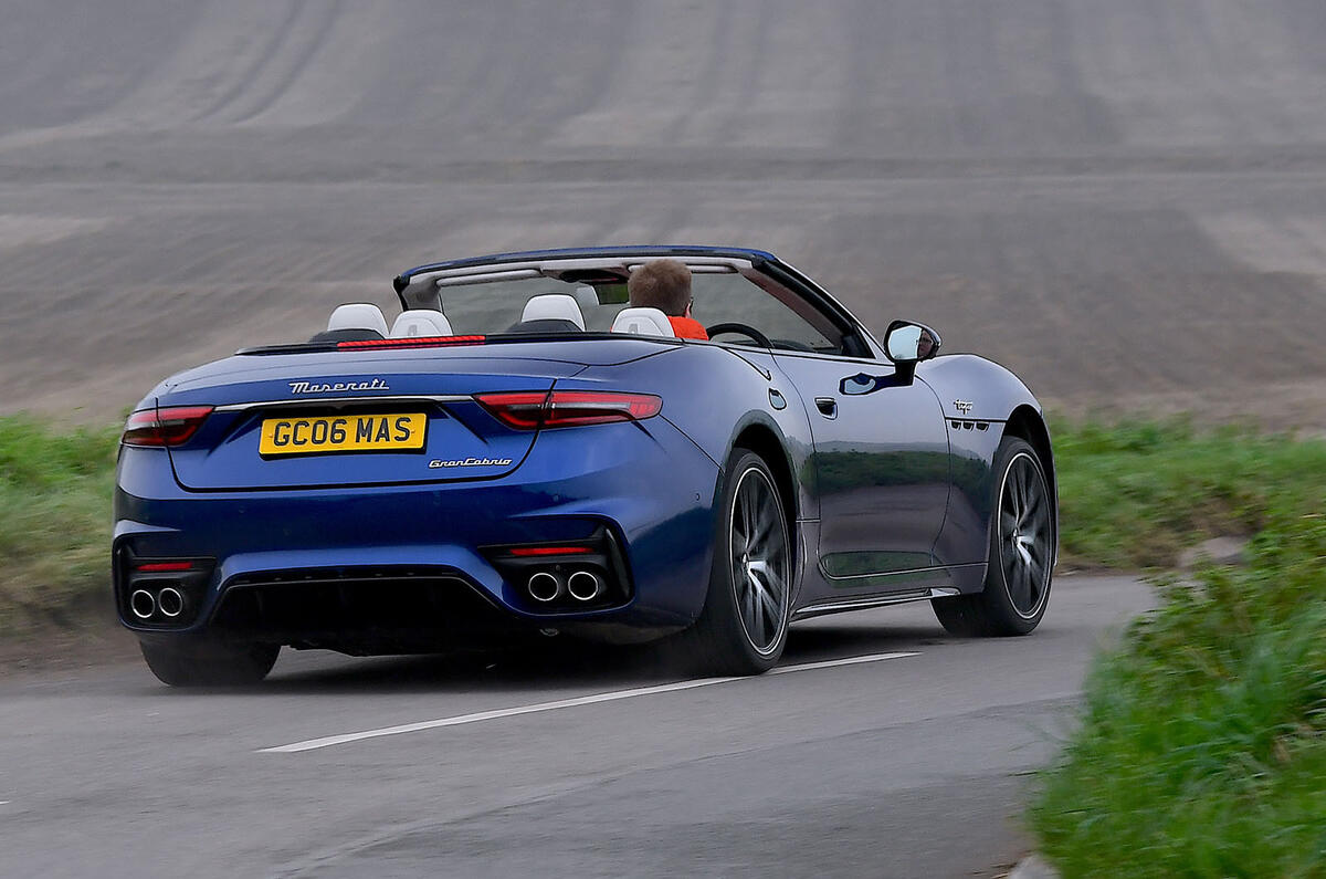 Maserati GranCabrio review 2024 03 rear cornering Maserati GranCabrio review 2024 03 rear cornering