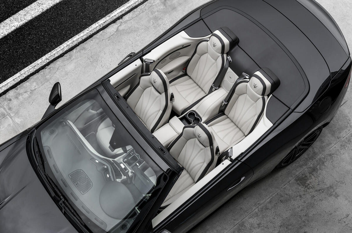 Maserati GranCabrio roof down