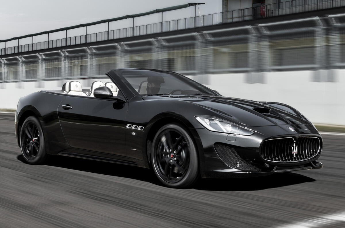 Maserati GranCabrio cornering
