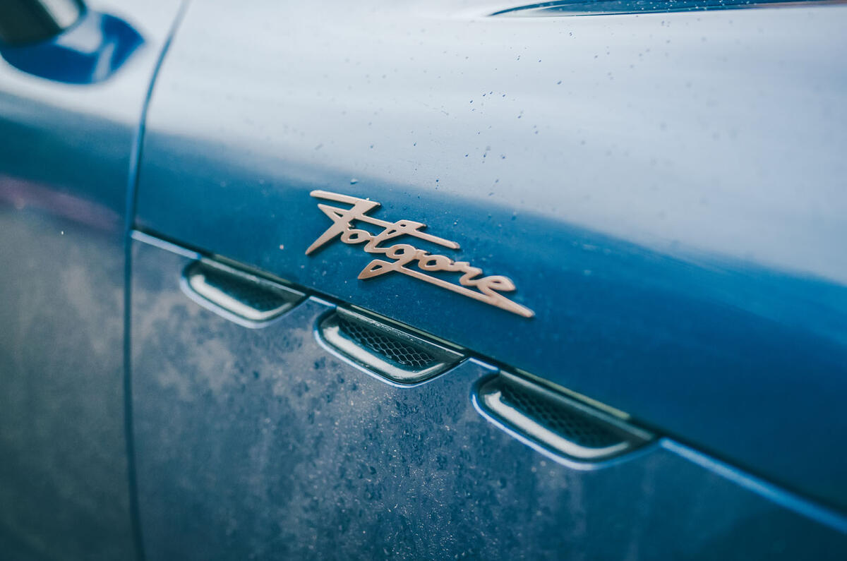 Maserati Granturismo Folgore review 2025 007 badge Maserati Granturismo Folgore review 2025 007 badge