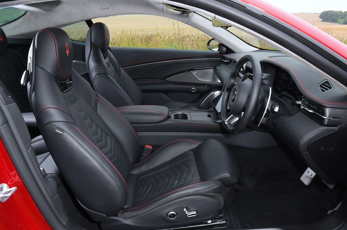 Maserati GranTurismo review 2024 13 front seats