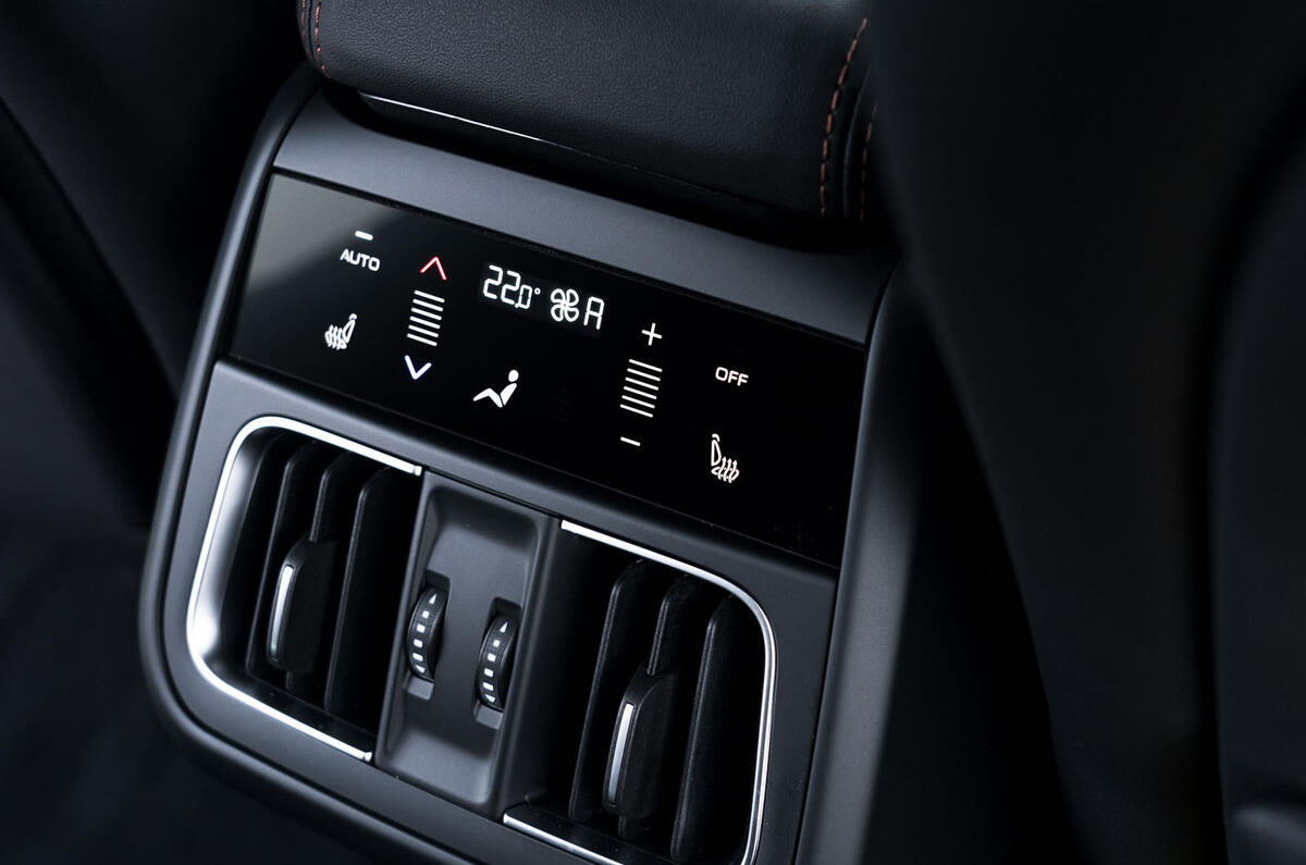 Maserati Grecale Folgore 2025 Review rear controls 1241