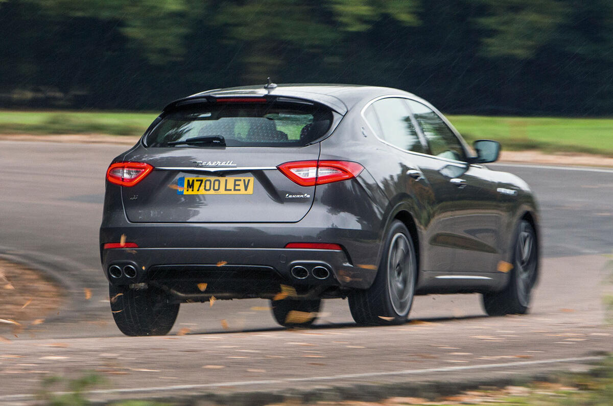 Maserati Levante rear cornering