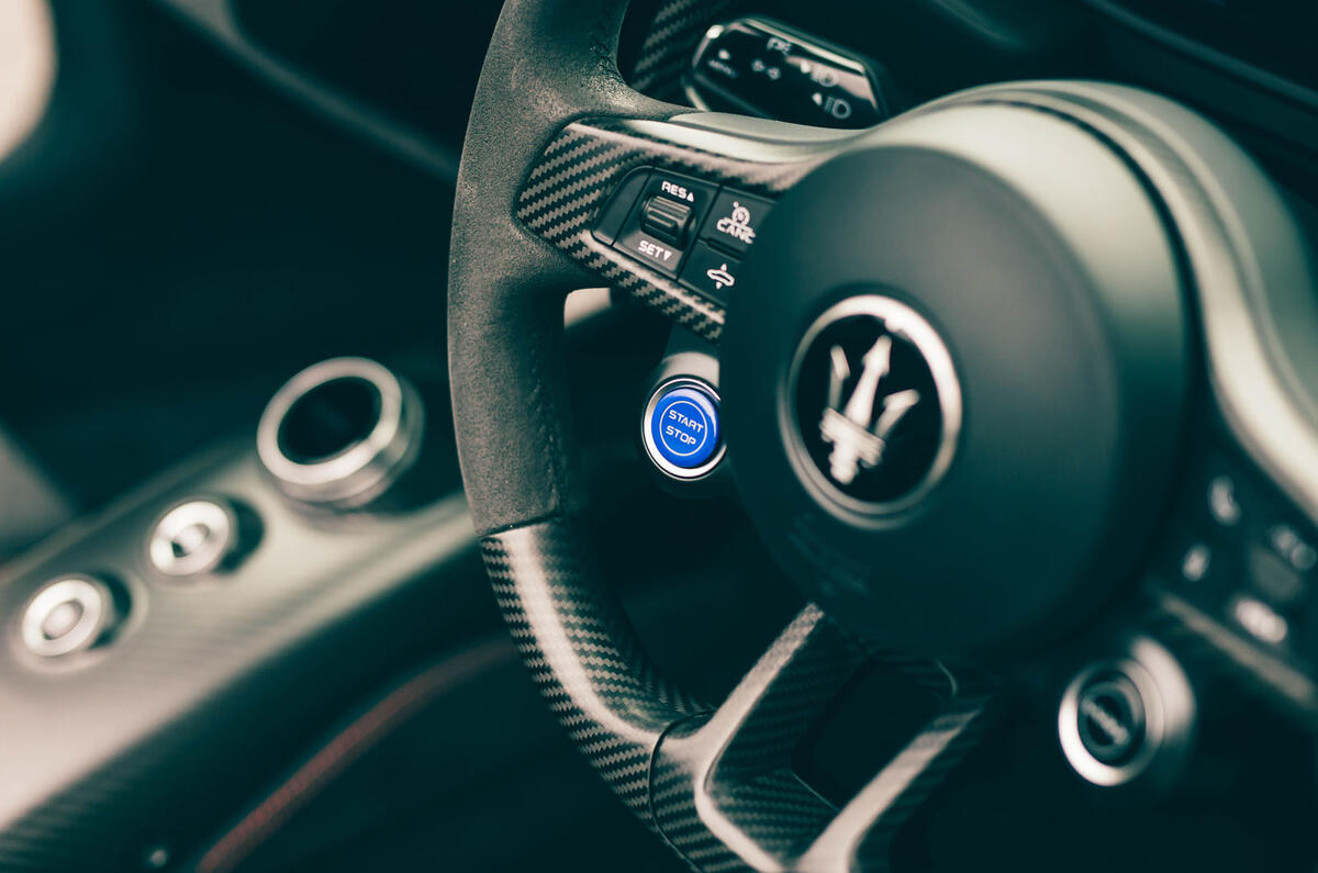 Maserati MC20 Celio review 2024 14 starter button