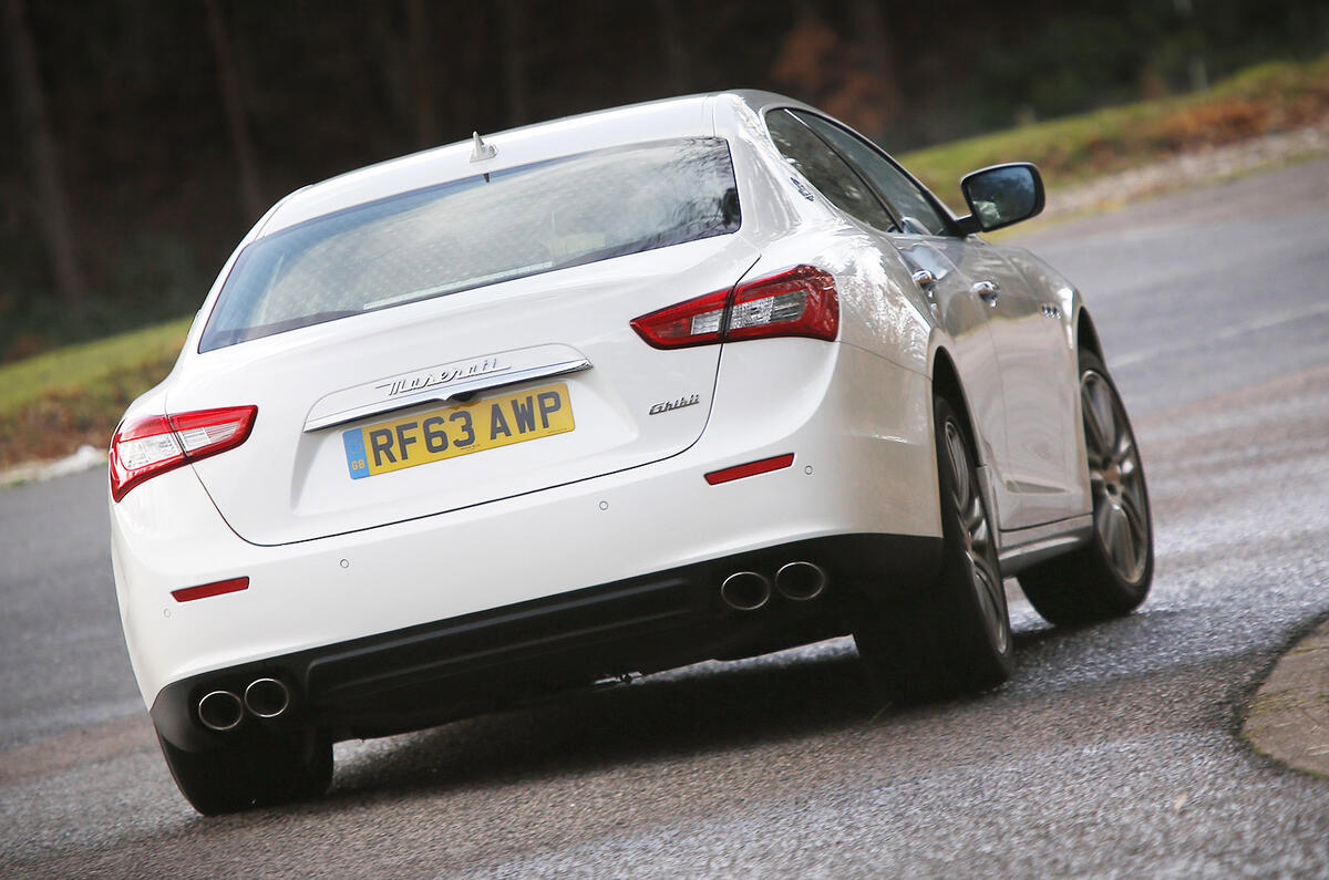 Maserati Ghibli rear cornering