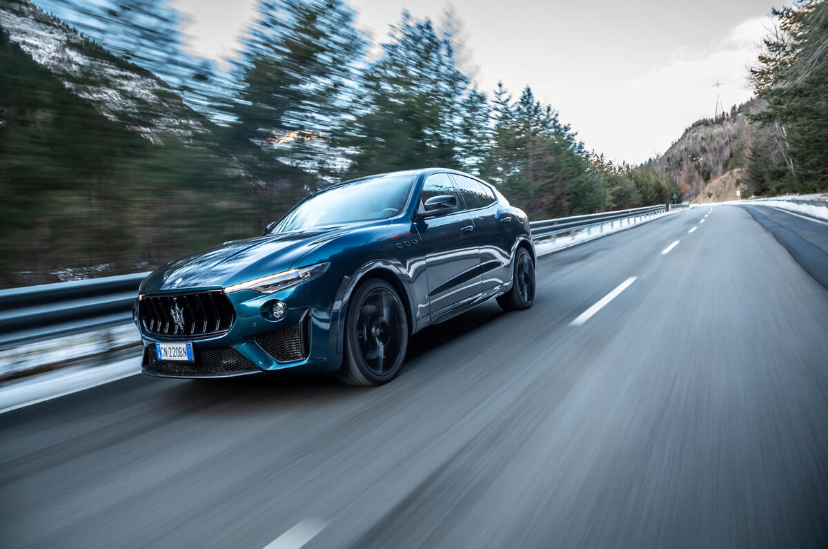 maserqati levante v8 ultima review 12 tracking front maserqati levante v8 ultima review 12 tracking front