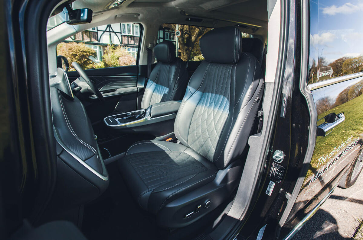 maxus mifa 9 review 2024 10 front seats maxus mifa 9 review 2024 10 front seats