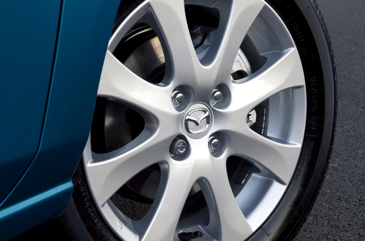 Most models feature alloy wheels in either 15 or 16-inch diameters Mazda 2