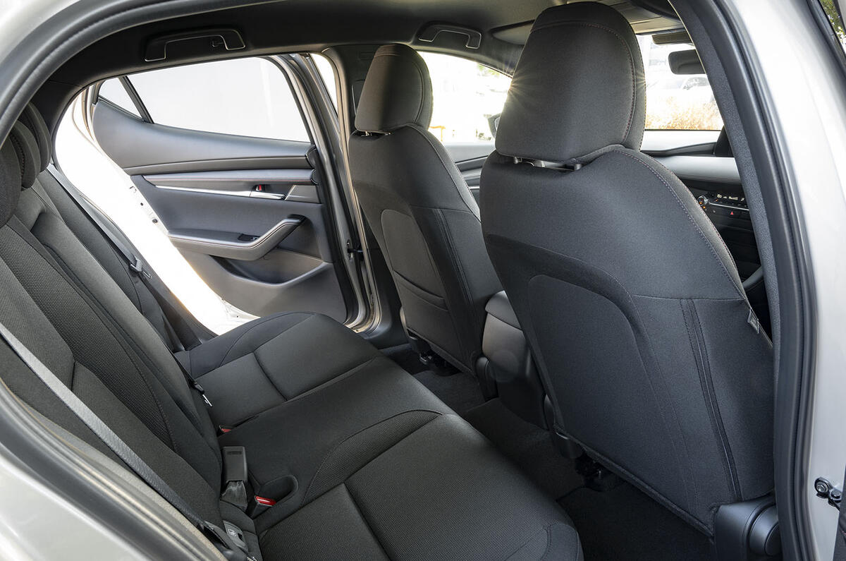 Mazda 3 2024 review rear seats 5