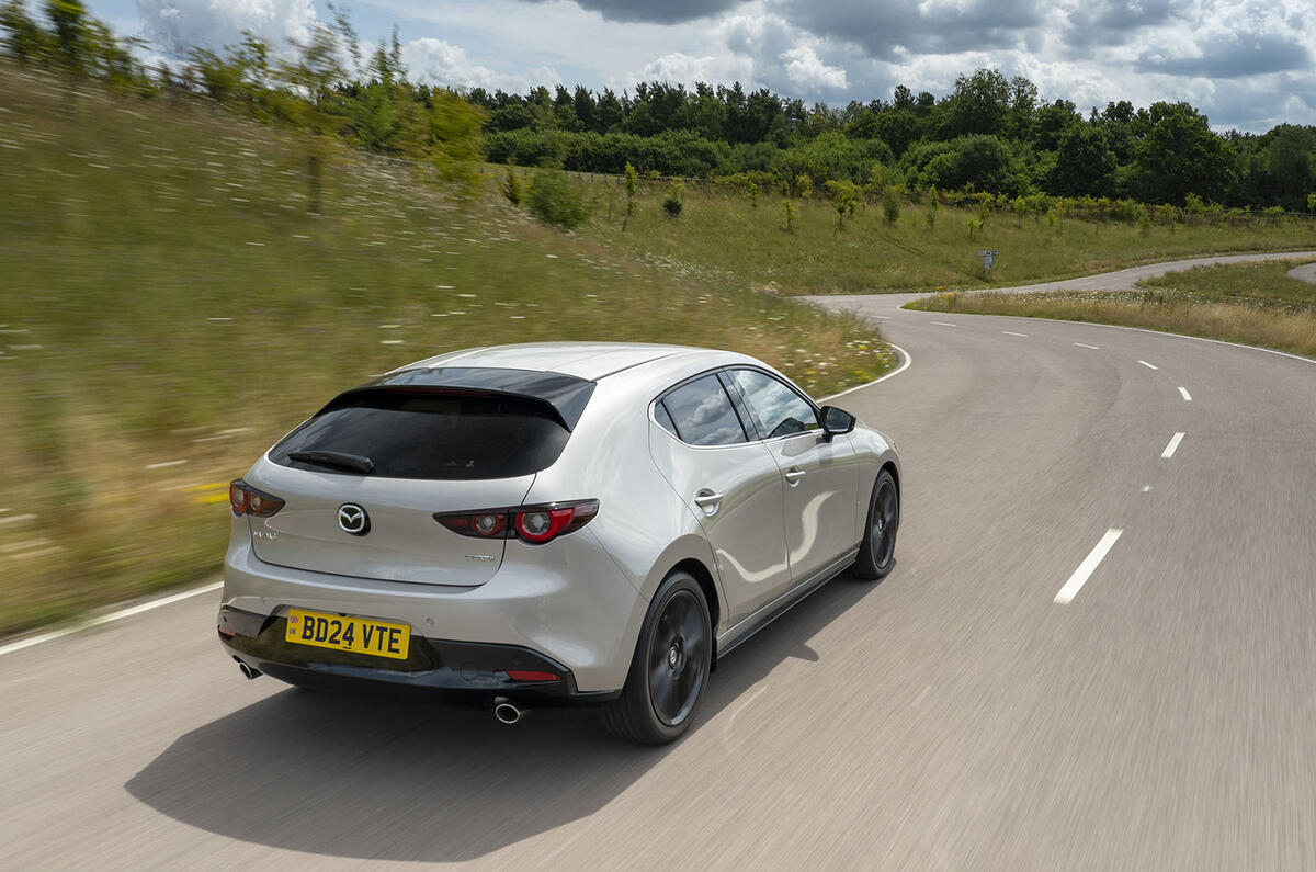 Mazda 3 2024 review rear tracking 76