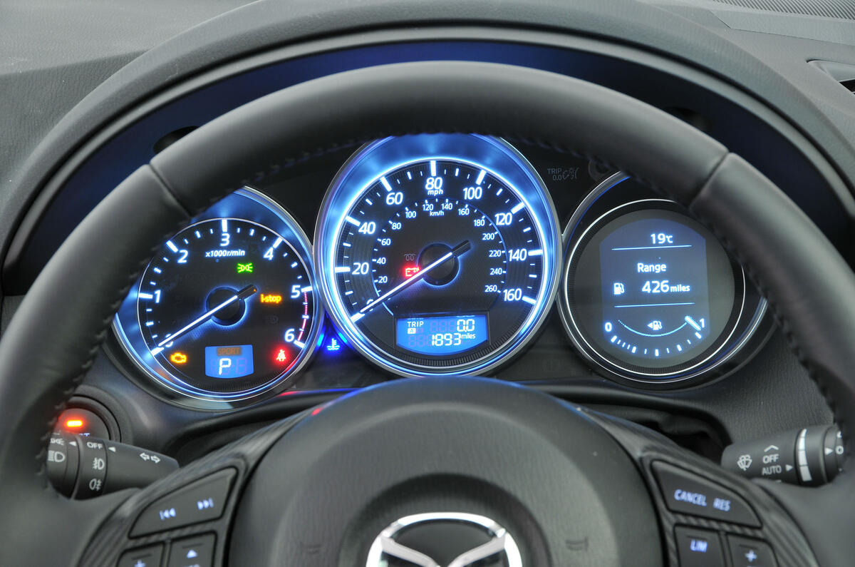 Mazda CX-5 instrument cluster