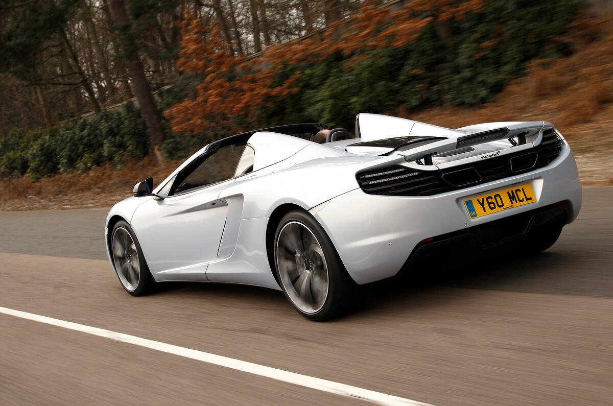 McLaren 12C Spider rear profile