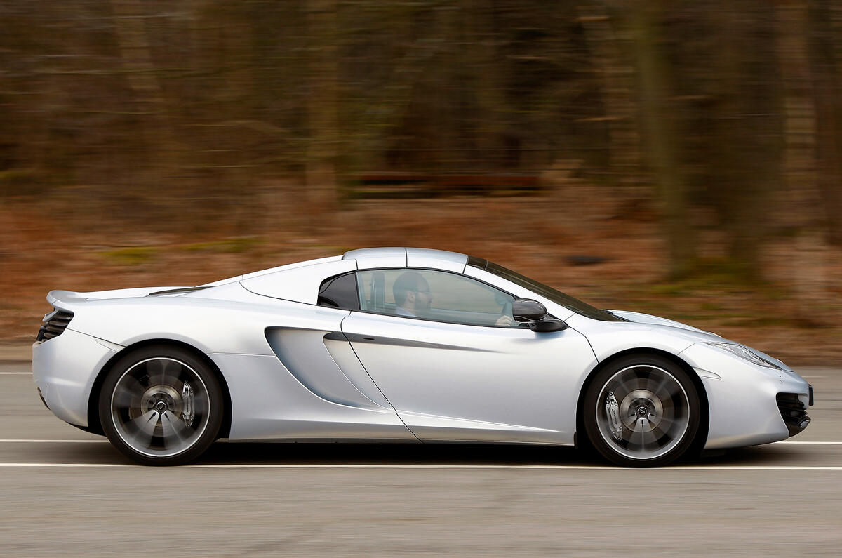 McLaren 12C Spider side profile