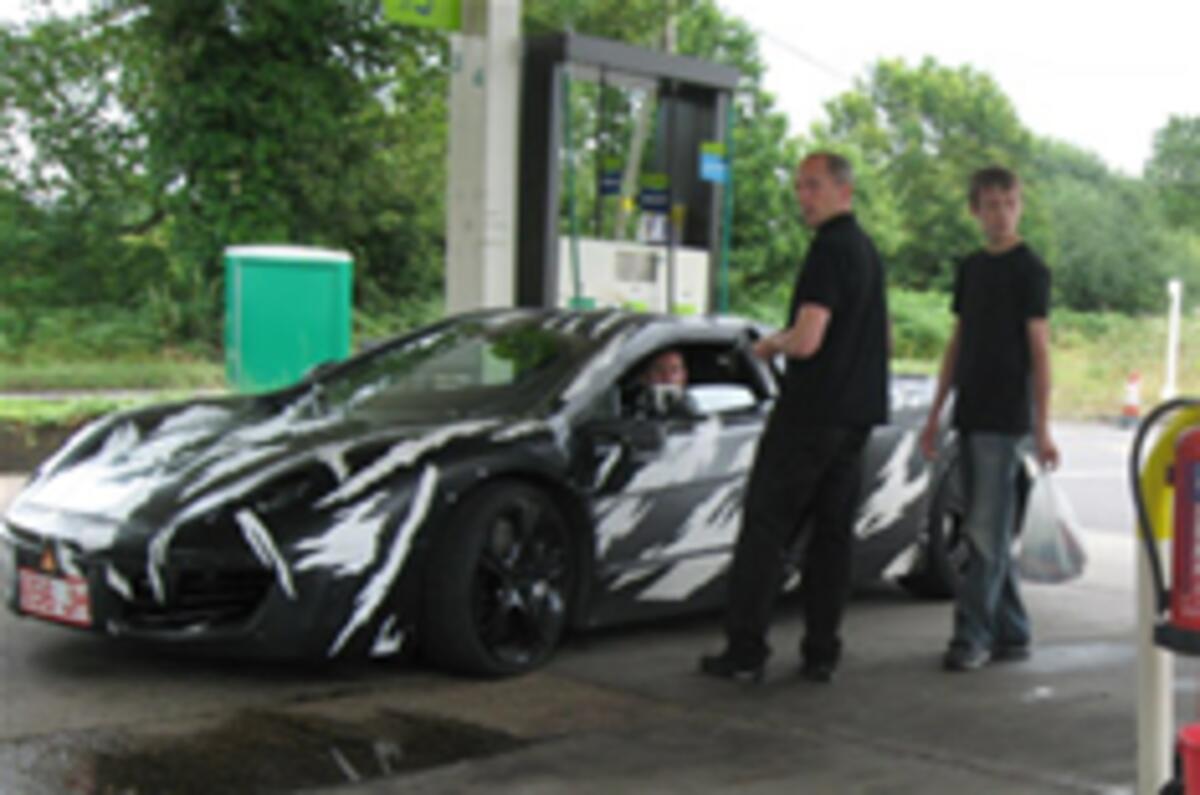 McLaren supercar spied