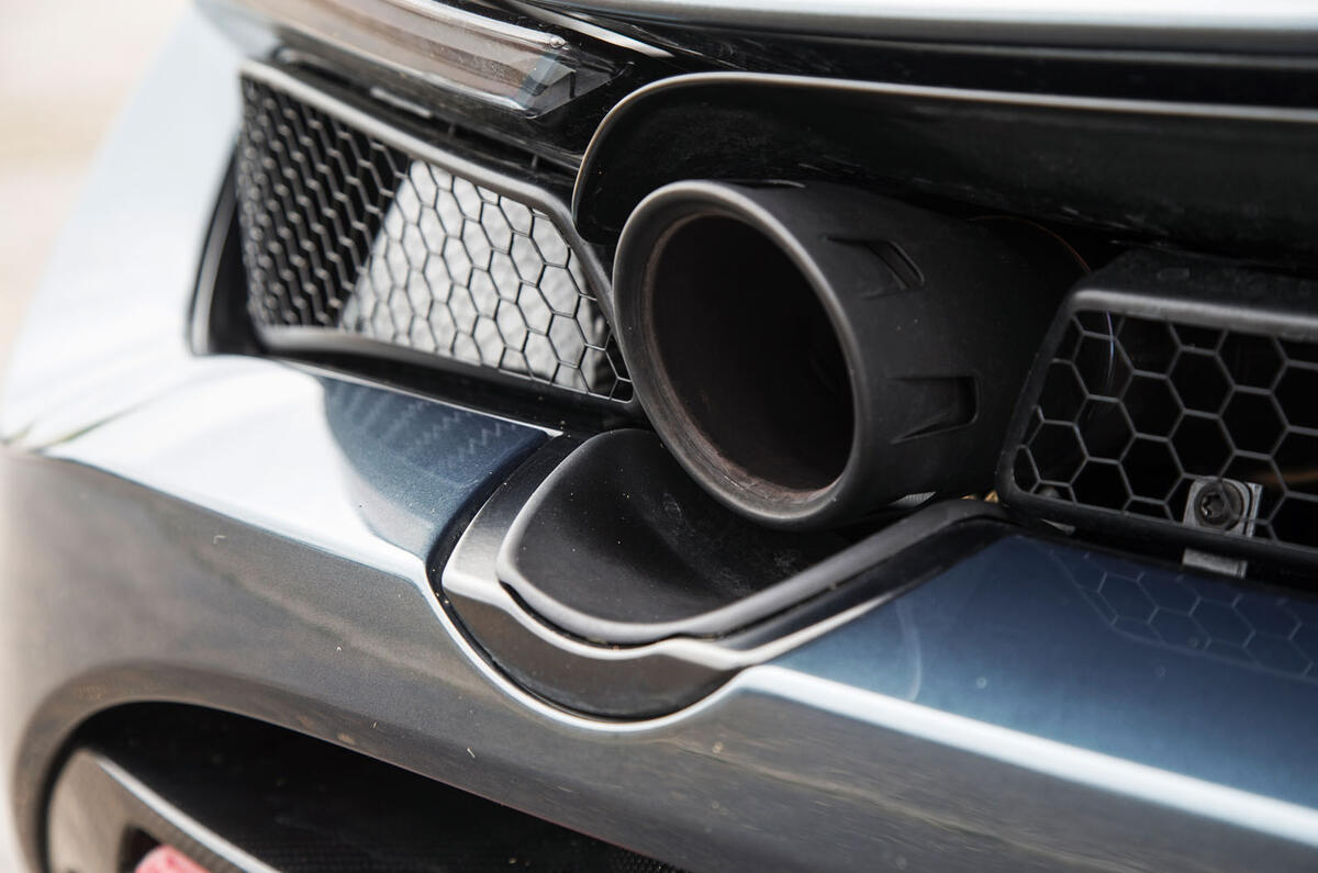 McLaren 720S exhaust system