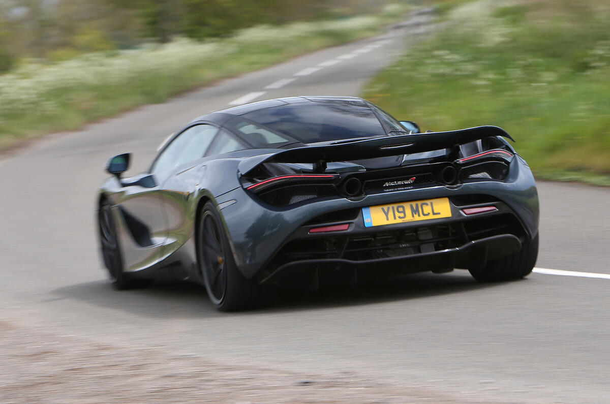 McLaren 720S rear cornering
