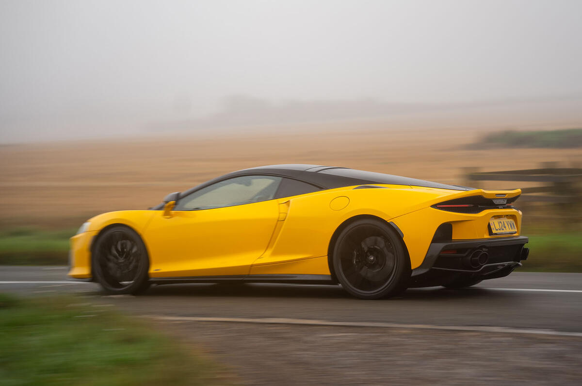 McLaren GTS review 2024 02 rear panning McLaren GTS review 2024 02 rear panning