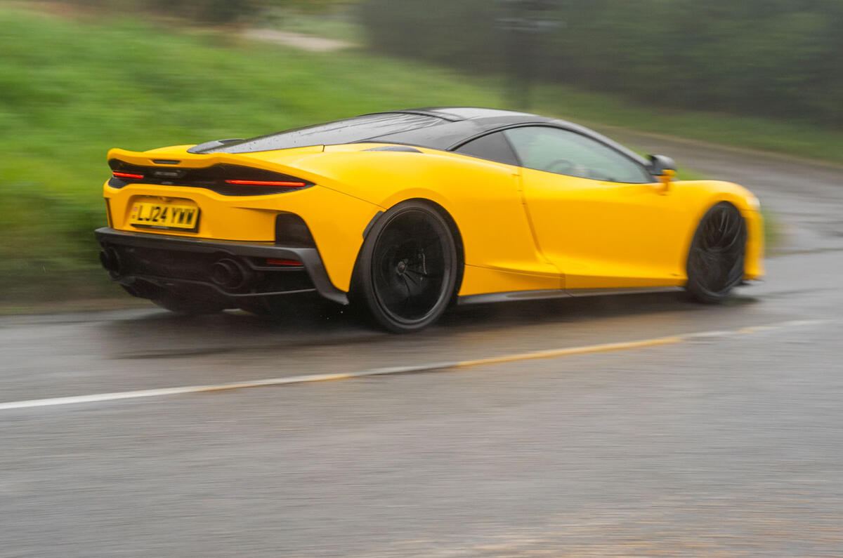 McLaren GTS review 2024 25 rear cornering McLaren GTS review 2024 25 rear cornering