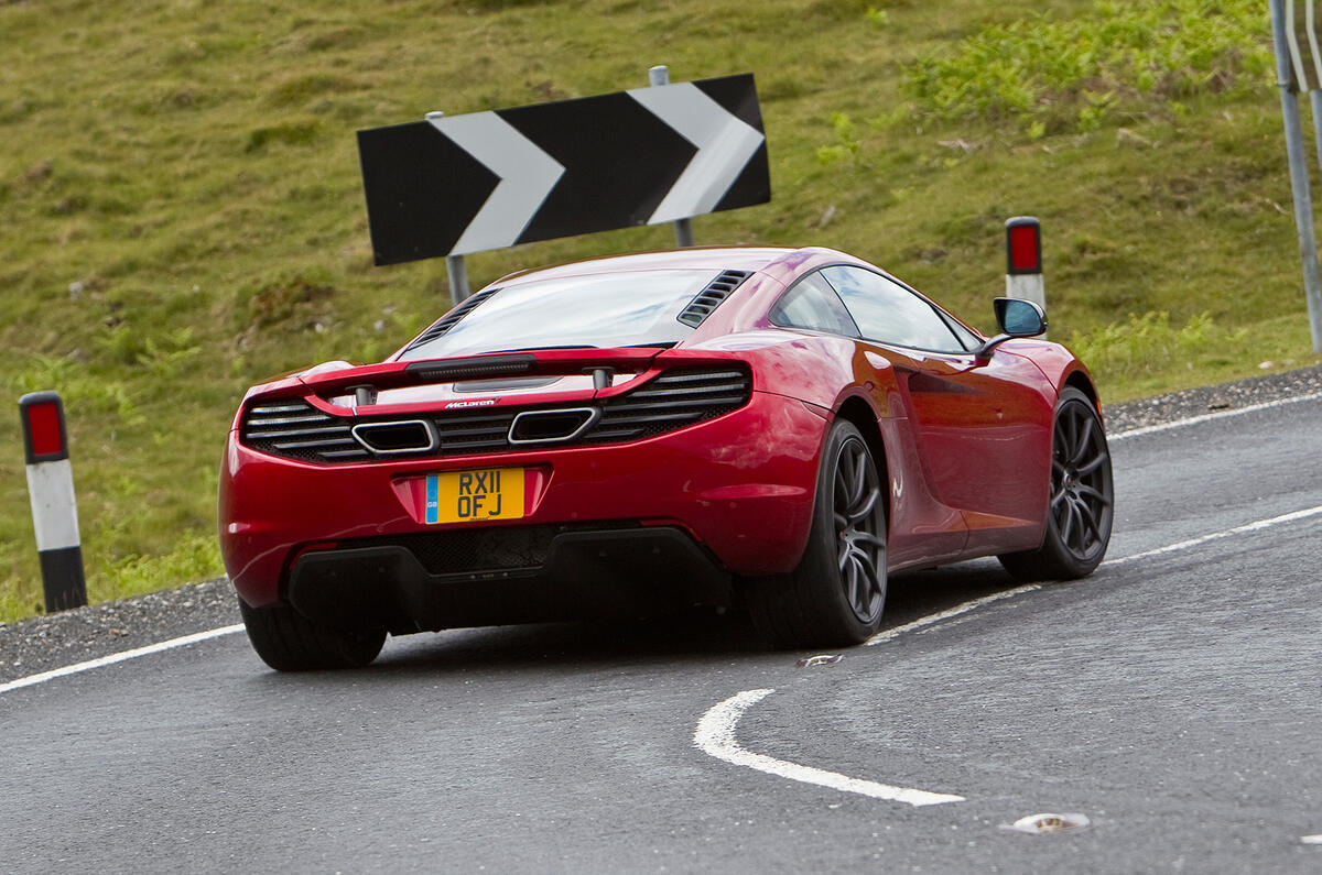 McLaren 12C rear cornering