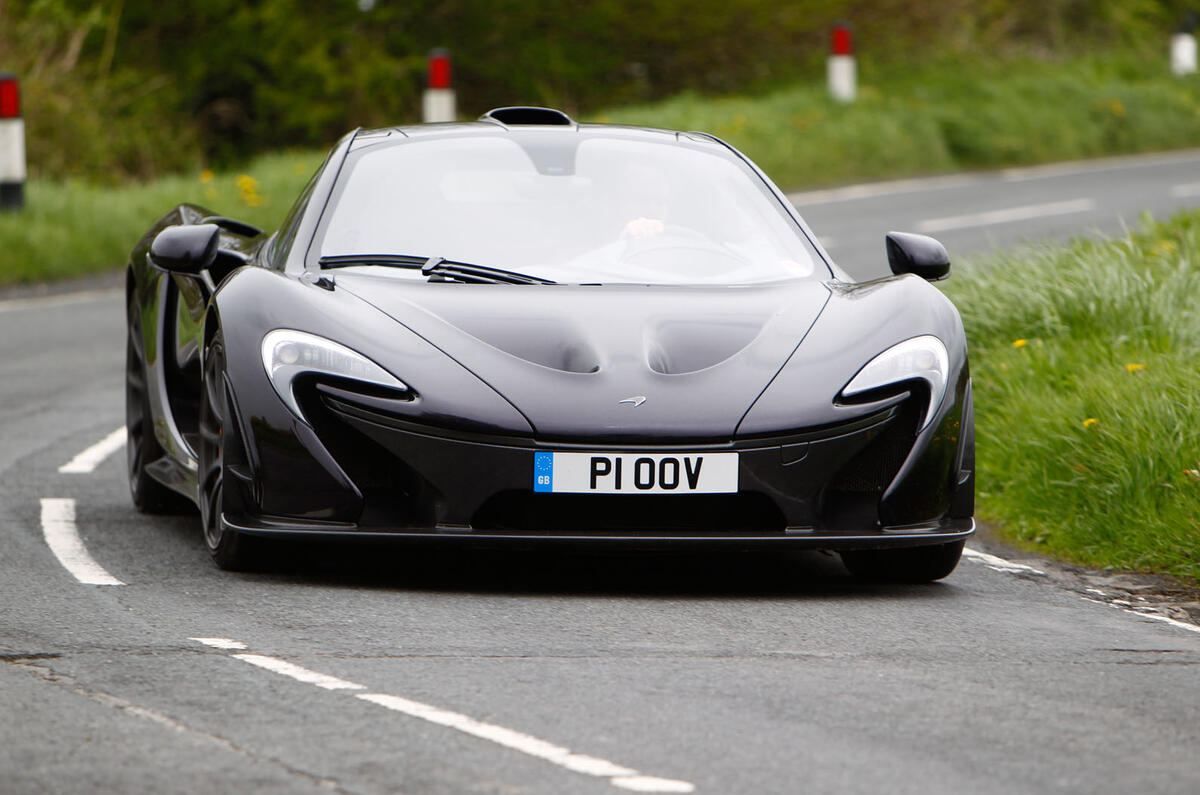 McLaren P1 cornering
