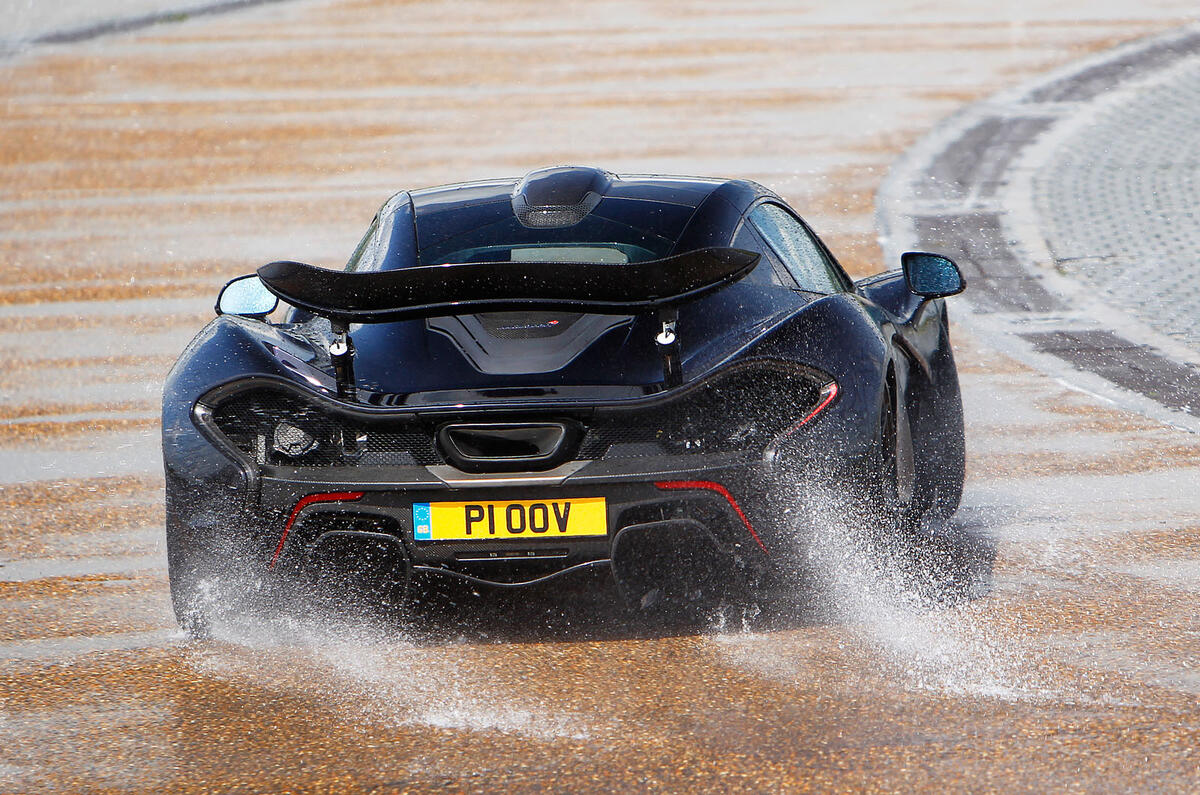 McLaren P1 hard rear cornering