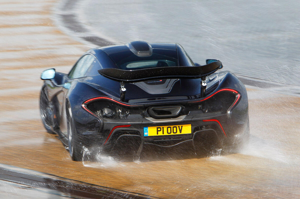 McLaren P1 hard rear cornering