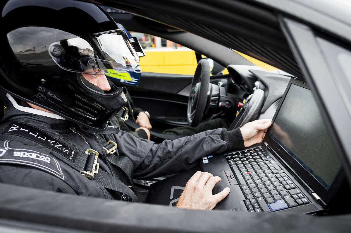 no title McLaren P1 exclusive track ride