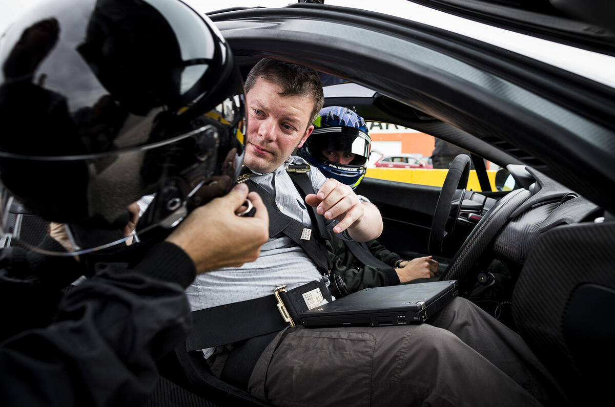 no title McLaren P1 exclusive track ride