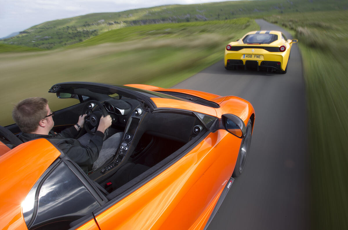 Supercar shootout - Ferrari 458 Speciale versus McLaren 650S