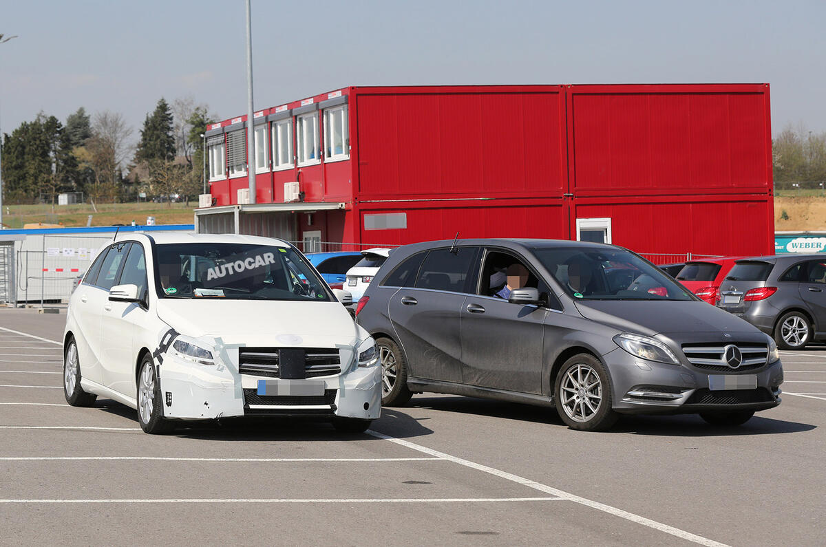 New Mercedes B-class facelift spotted ahead of October debut