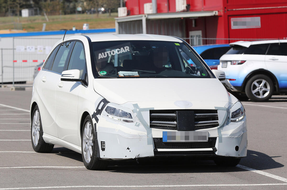 New Mercedes B-class facelift spotted ahead of October debut