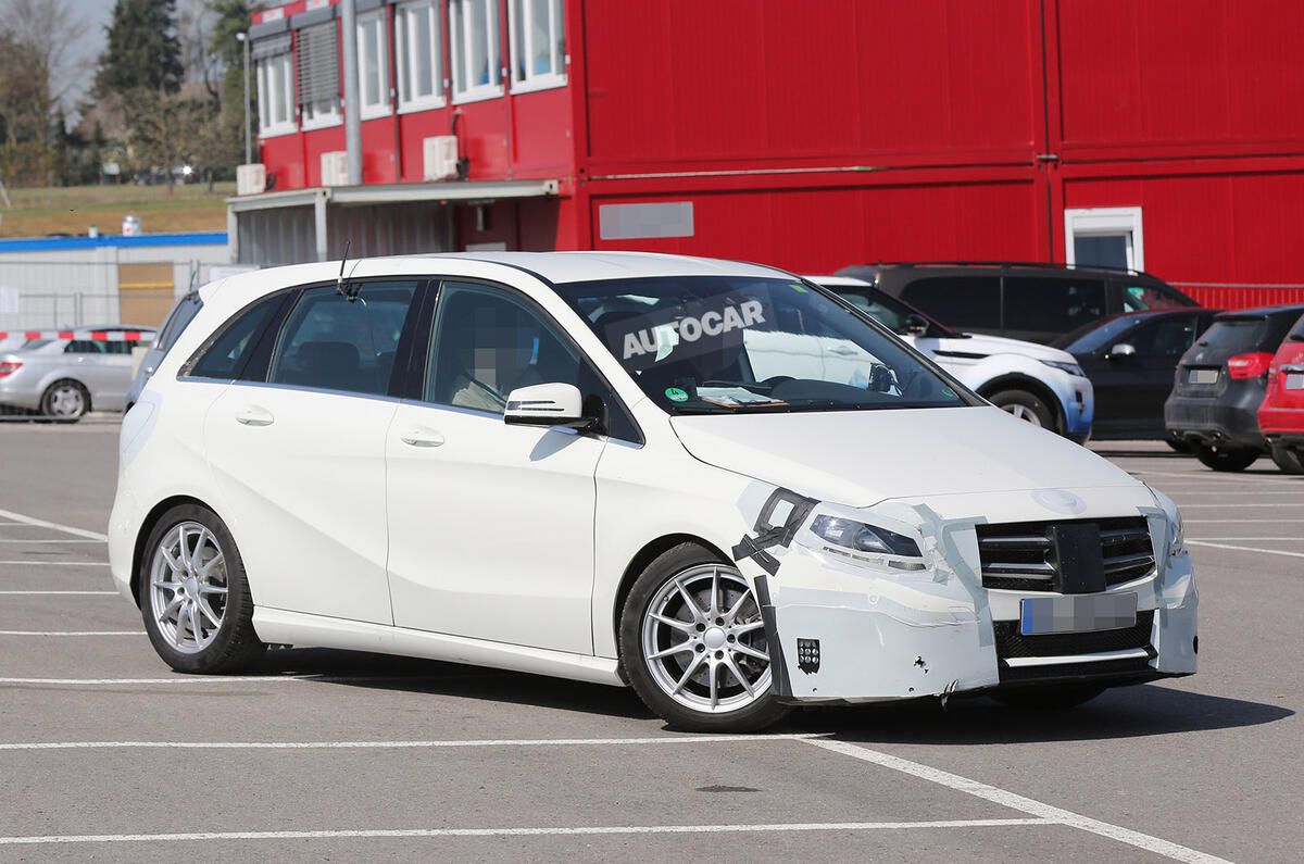 New Mercedes B-class facelift spotted ahead of October debut